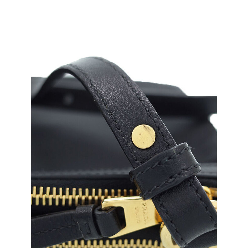 Prada saffiano Black Tessuto leather Crossbody messenger bag - Picture 7 of 9